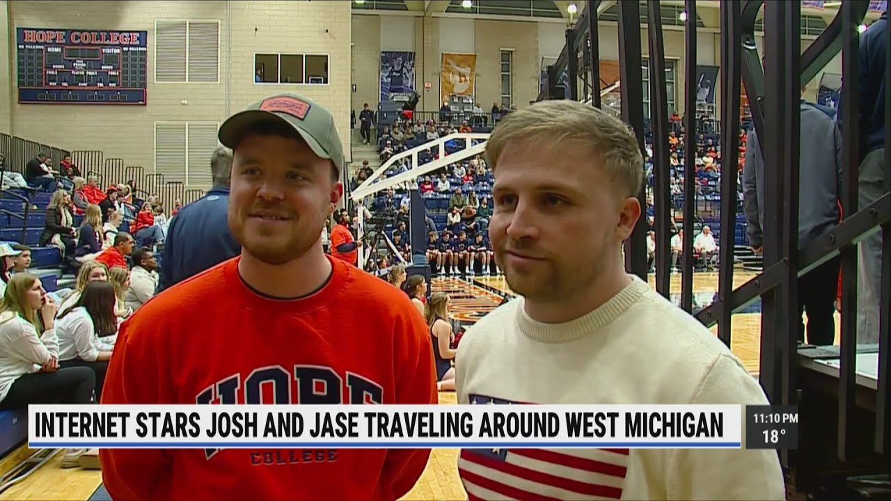 ‘We love Michiganders’: British TikTok duo visits West Michigan