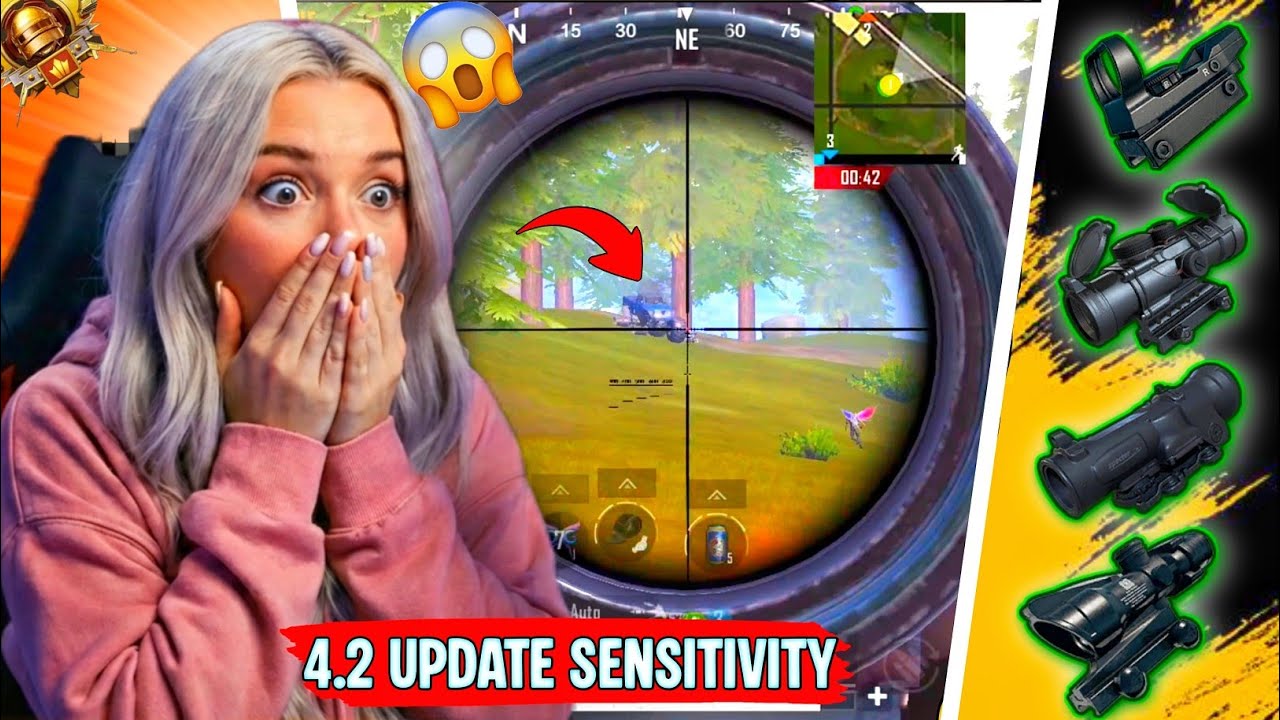 Pubg 4.2 Update Sensitivity Code 🔴 | New Zero Recoil Sensitivity Code 🔥 | 4 Finger Best Control Code