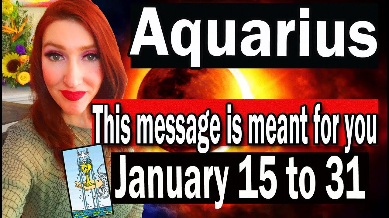 Aquarius WOW! I GOT CHILLS! A BEAUFITUL LOVING CONNECTION! January 15 TO 31