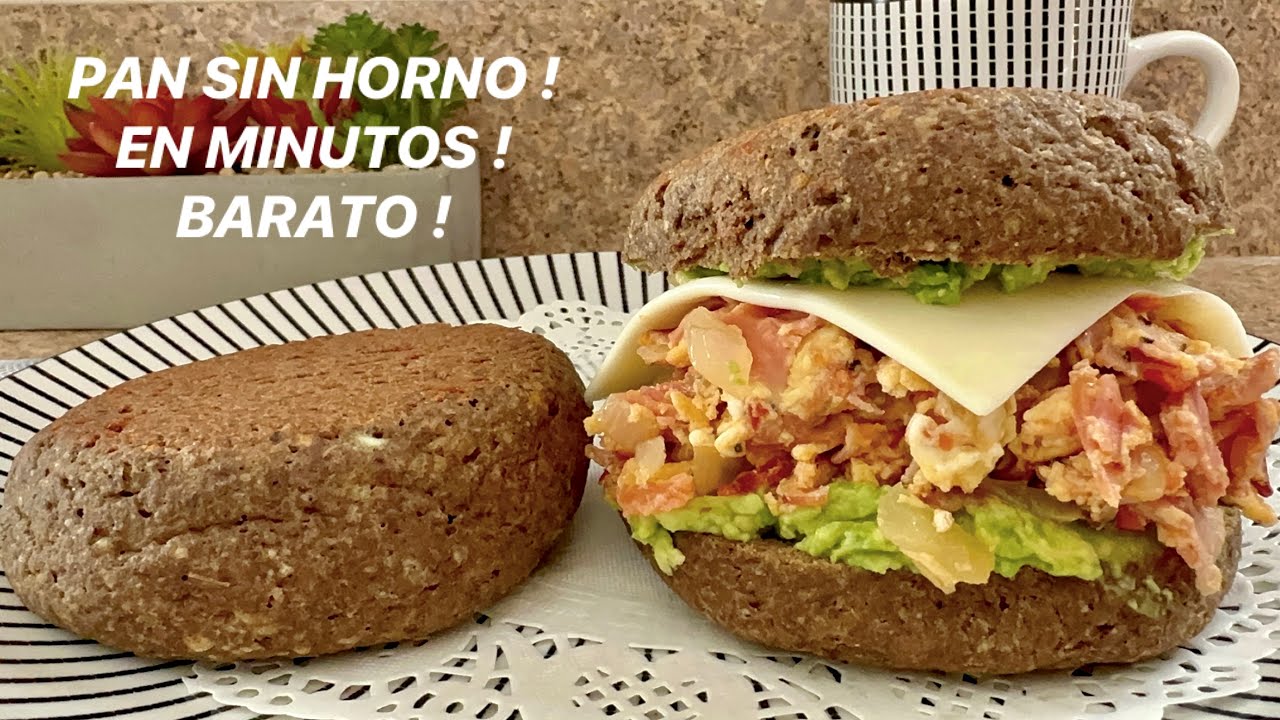 PAN SIN HORNO EN MINUTOS SIN GLUTEN bajo en carbohidratos y barato / MAY / KETO #may #pan #keto
