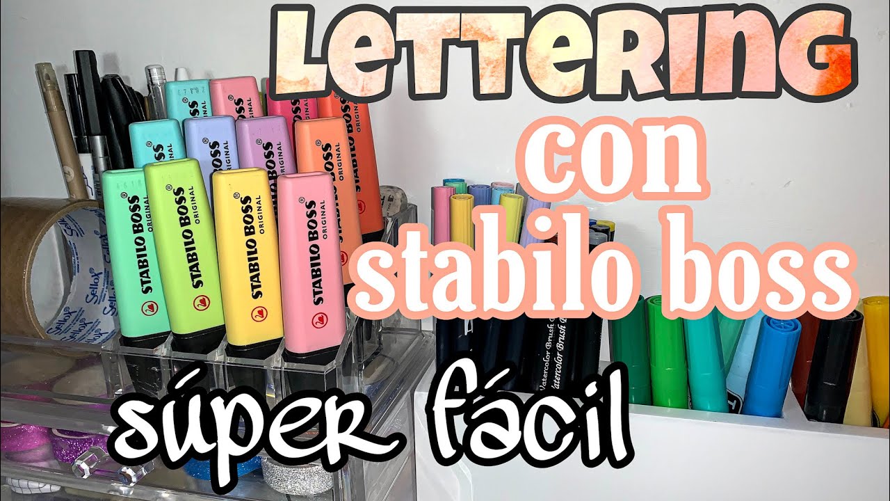 ✨Como hacer lettering con stabilo boss✨// Cata Studygram