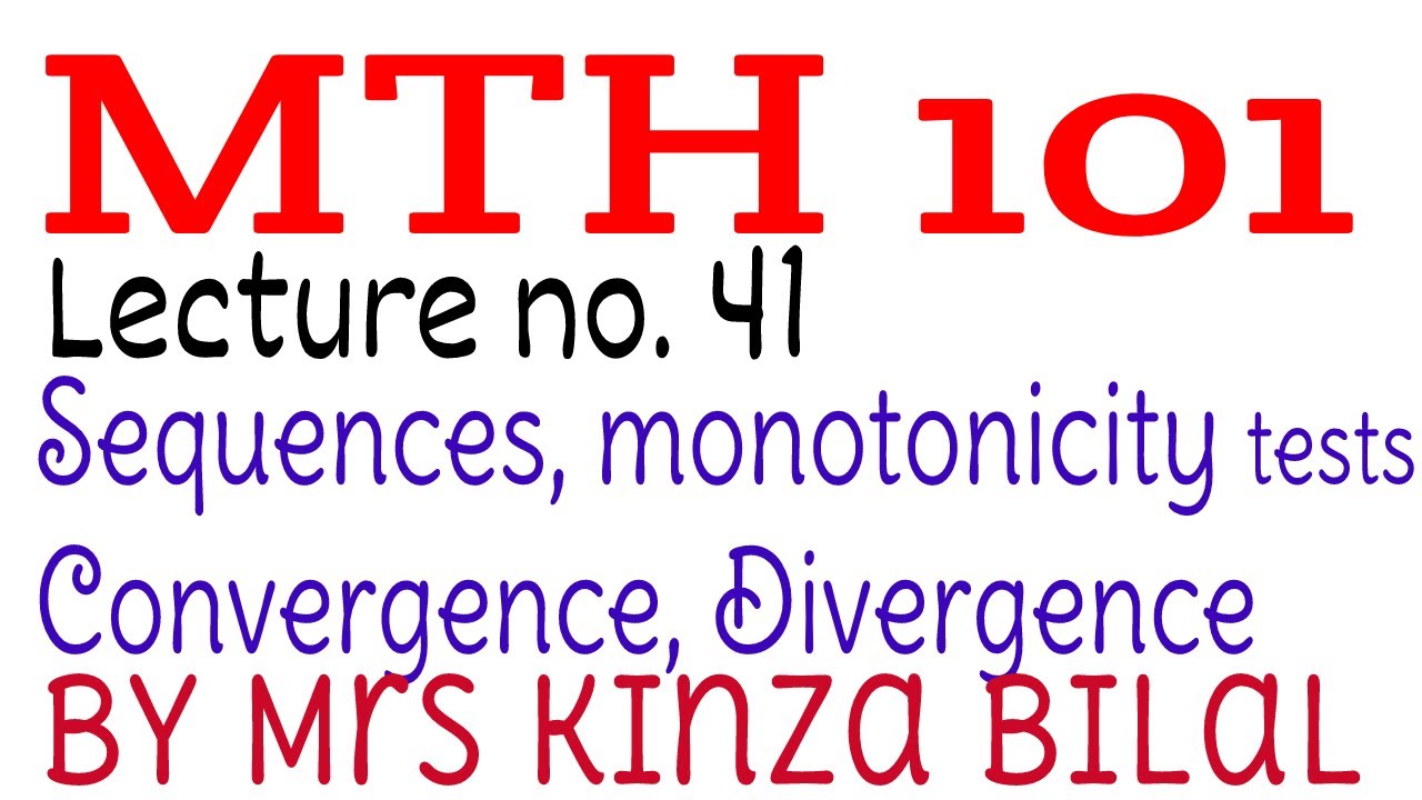 MTH101 Lecture 41 | Kinza Bilal | Education World