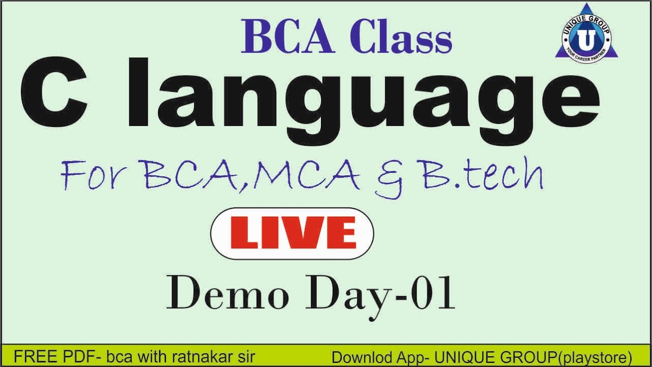 Полный курс программирования на C для начинающих (хинди) для #bca #mca #b.tech на хинди | Для BCA...