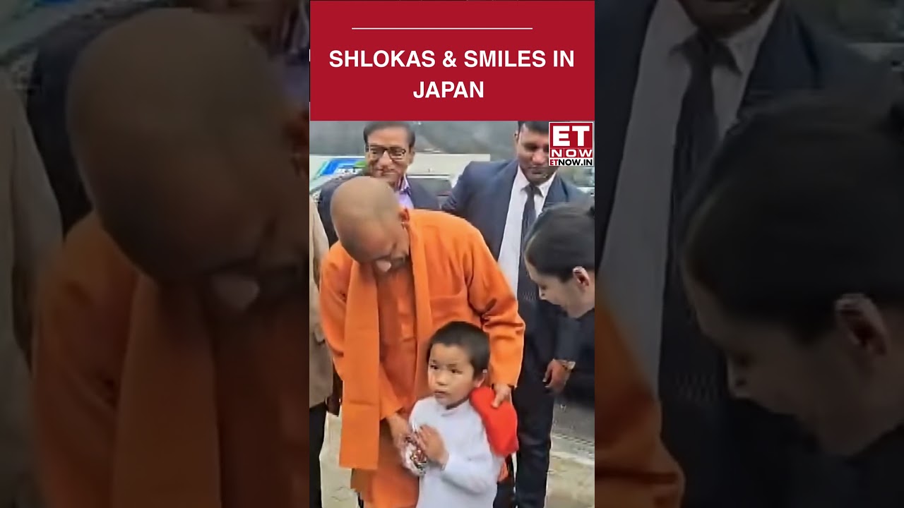 CM Yogi Adityanath Touched by Indian-Origin Kids&rsquo; Namaste & Shlokas in Japan | ET Now #shorts