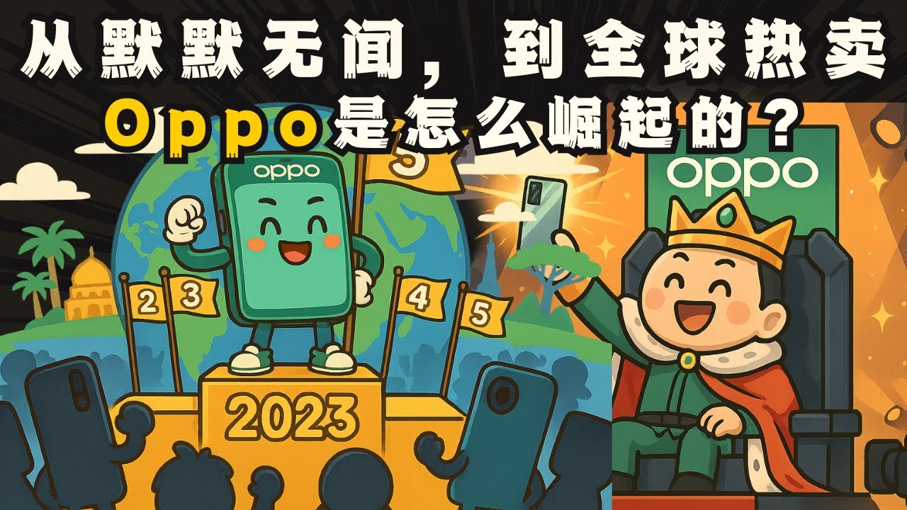 从默默无闻，到全球热卖！Oppo是怎么崛起的？