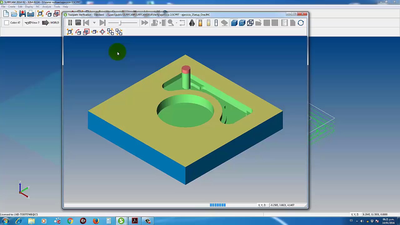 Tutoriales de SURFCAM 11 pocket