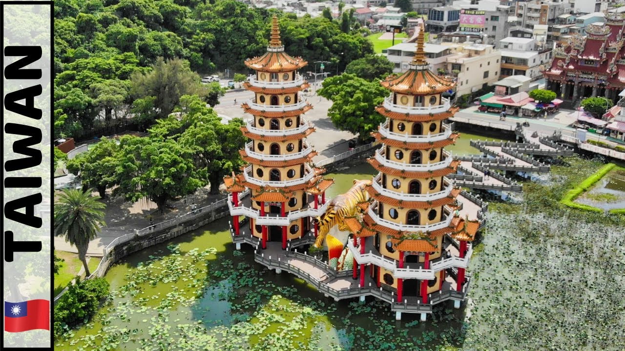 Visiting the Dragon and Tiger Pagodas & Cijin Island | Kaohsiung Taiwan