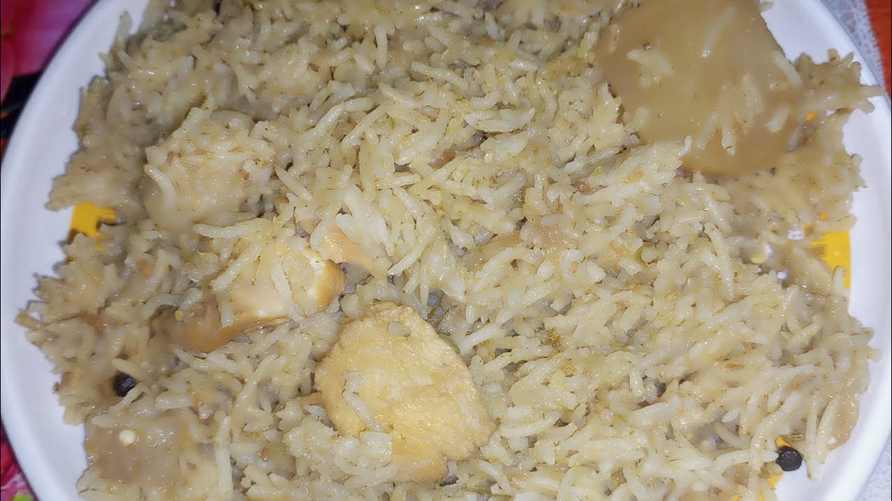 Chicken Pulao/ Quick Chicken Pulao Recipe/ Green Masala Chicken/ Golden Chicken Pulao #Homemadefood 