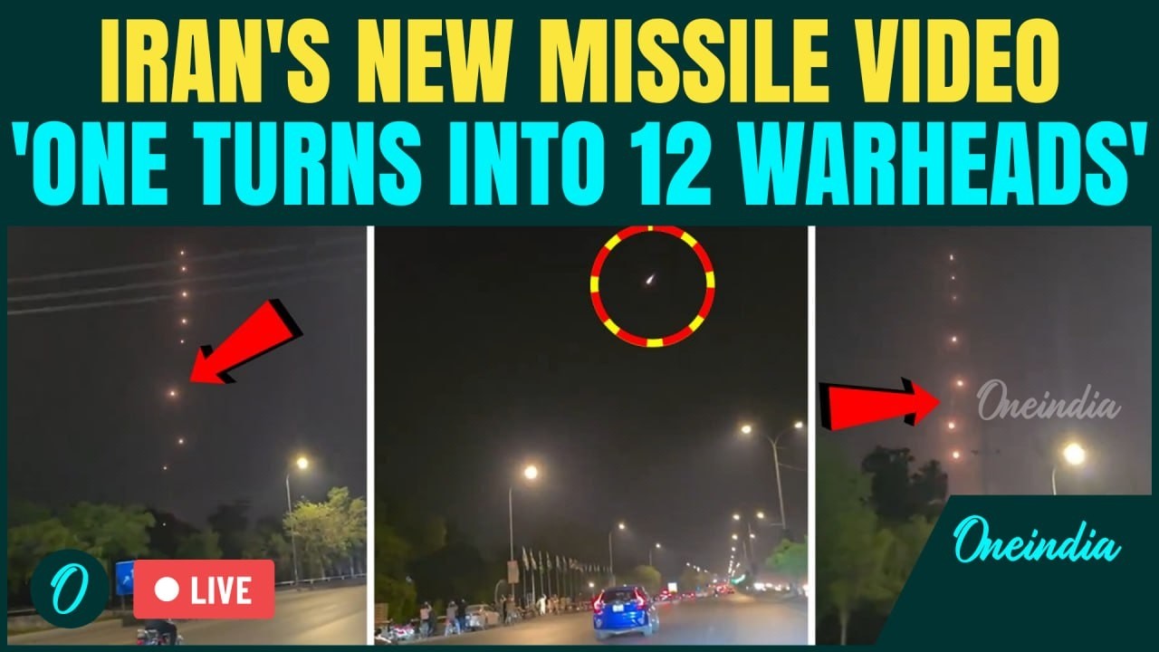 LIVE | Iran's Secret Missile Caught On CAM Near West Bank, One Missile Turns Into Multiple Threats