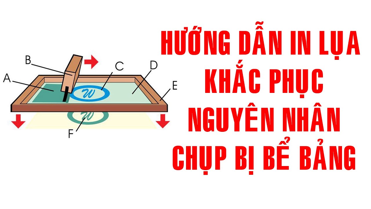 Sceen printing |Hướng dẫn in lua chụp bản, cách khắc phục nguyên nhân bị bể bản dành cho người mới