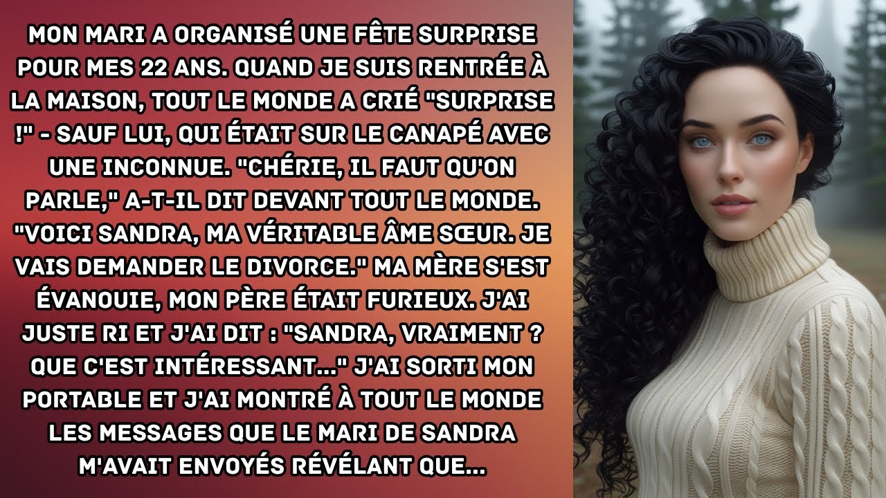 Mon mari a organisé une fête surprise pour mes 22 ans. Quand je suis rentrée à la maison, tout le...