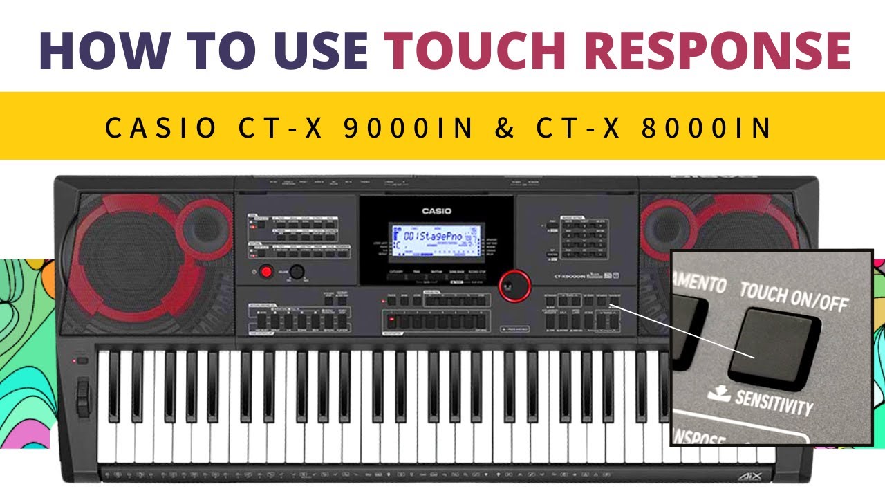 Как использовать сенсорную клавиатуру | Casio CT-X 9000IN и 8000IN