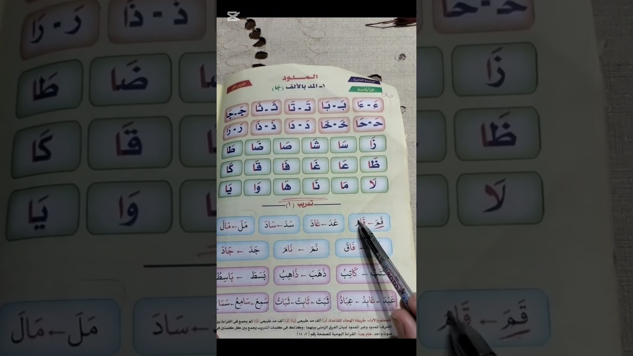 الحركة القصيرة والحركة الطويلة مع الفتحة والفرق بينهما في النطق