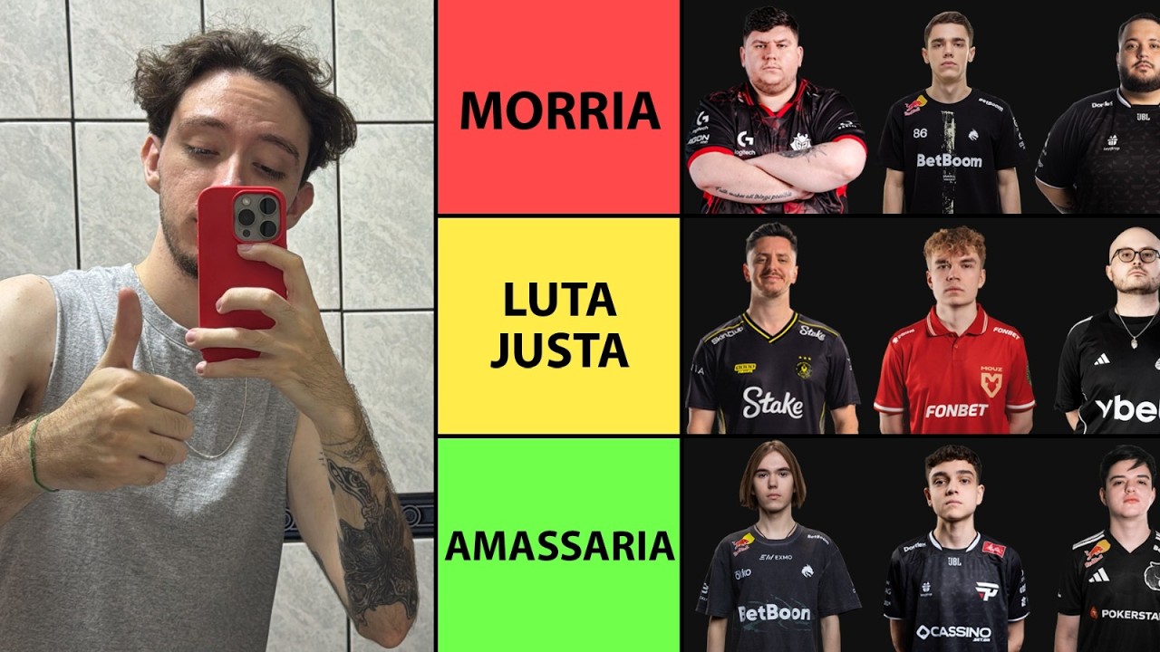 TIERLIST DE PRO PLAYERS QUE EU VENCERIA NO SOCO
