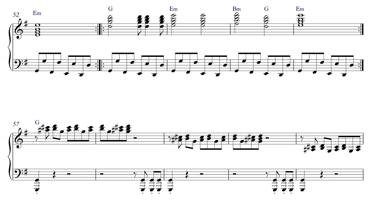 ELP - Nut Rocker - Piano Sheet Music + PDF & MIDI file