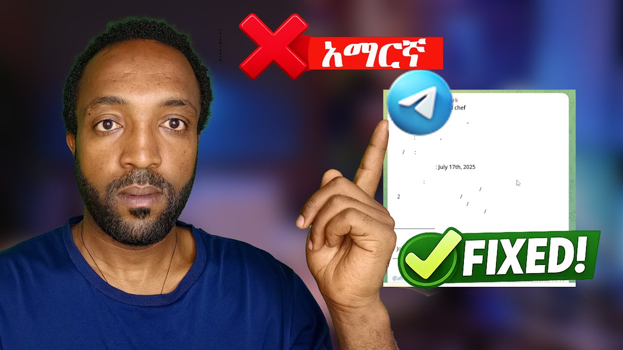 Fix Amharic Font Not Reading or Typing on Telegram After Update (2026 Solution) #Telegram #Amharic