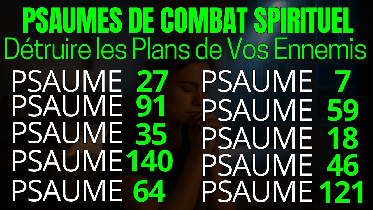 Psaumes de Combat Spirituel Pour Détruire les Plans de Vos Ennemis et Activer la Protection Divine