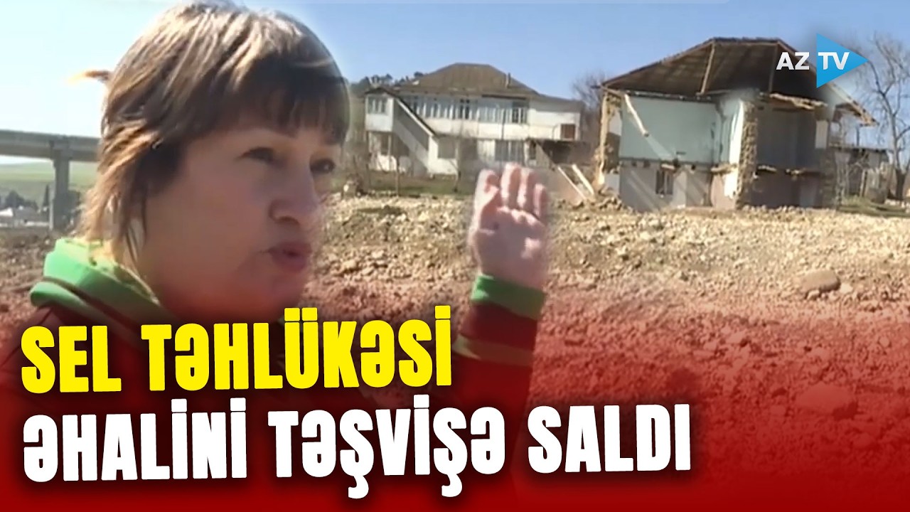 Sel təhlükəsi yarandı, əhali təşvişə düşdü: evlər su altında qala bilər – QURUM AÇIQLAMA VERDİ