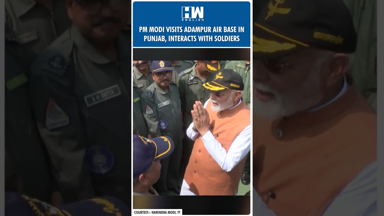 #Shorts | PM Modi Visits Punjab's Adampur Air Base, Interacts With Soldiers | India Pakistan News