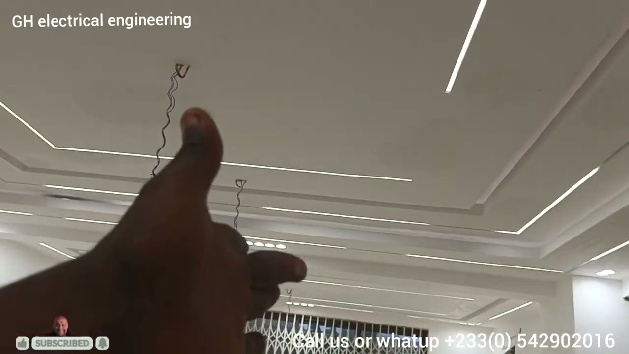 BUILDING IN GHANA🇬🇭 INTERNAL LIGHTING INSTALLATION