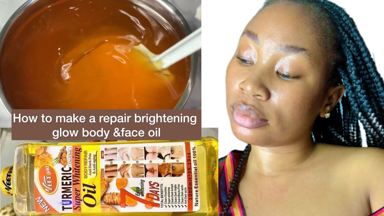 How to make a repair brightening glow body and face oil for glowing skin / everyday glow body oil