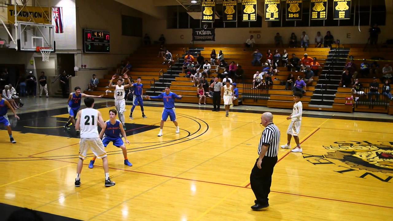 2016 OIA Basketball Playoffs - Kalaheo vs Leilehua - Qtr 1-3  2-9-16