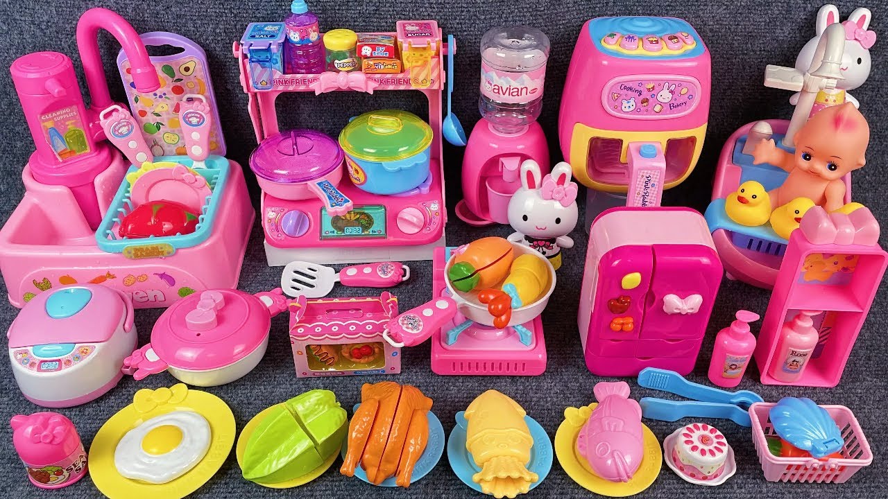 20 Minutes Satisfying with Unboxing Kitchen Toys Refrigerator Play Set Review Toys | ASMR