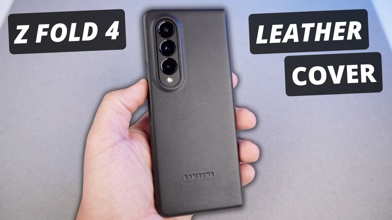 Z Fold 4 Case - Official Samsung Leather Cover!
