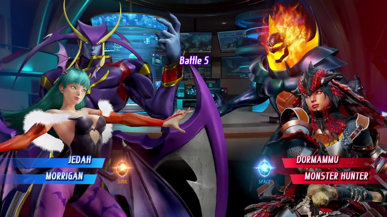 Marvel Vs Capcom infinite Arcade Mode With Darkstalkers (Jedah/Morrigan)