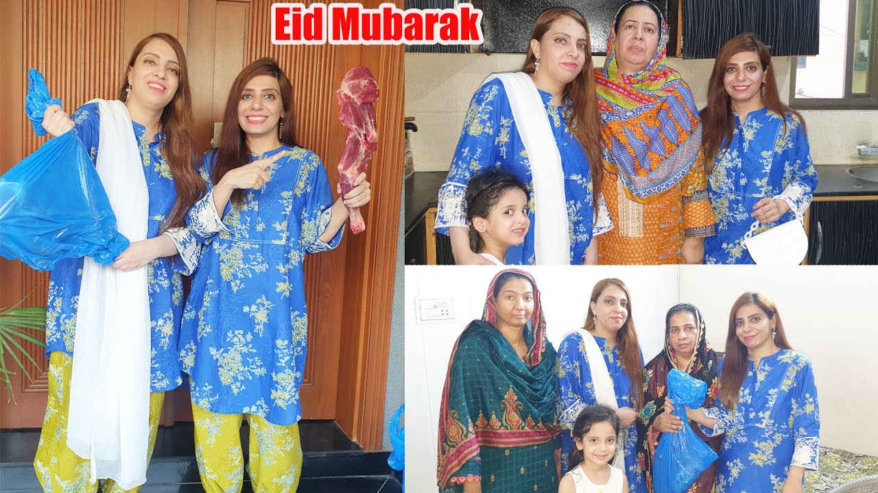 Phopho Or Chachi K Ghar Gosht Dene Gaye | Eid ul Adha Vlog 2023 | Ayesha & Momina