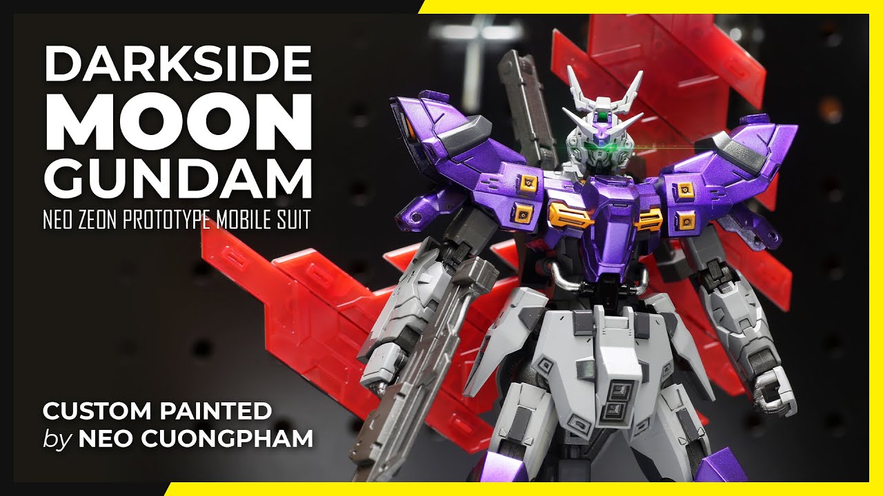 [Test sơn Gaia] Từng bước Custom và sơn mô hình Moon Gundam HG 1/144 | NEO Cuong Pham Hobby