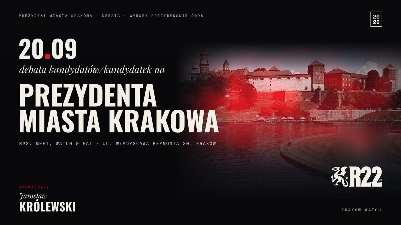Debata Prezydencka - Krak&oacute;w 2026 - prowadzący Jarosław Kr&oacute;lewski