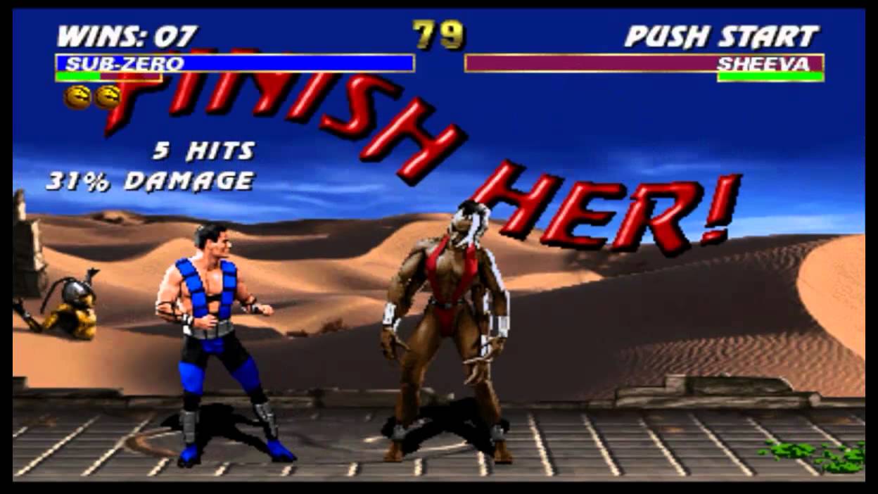 Ultimate Mortal Kombat 3 - Sub-Zero unmasked (arcade)