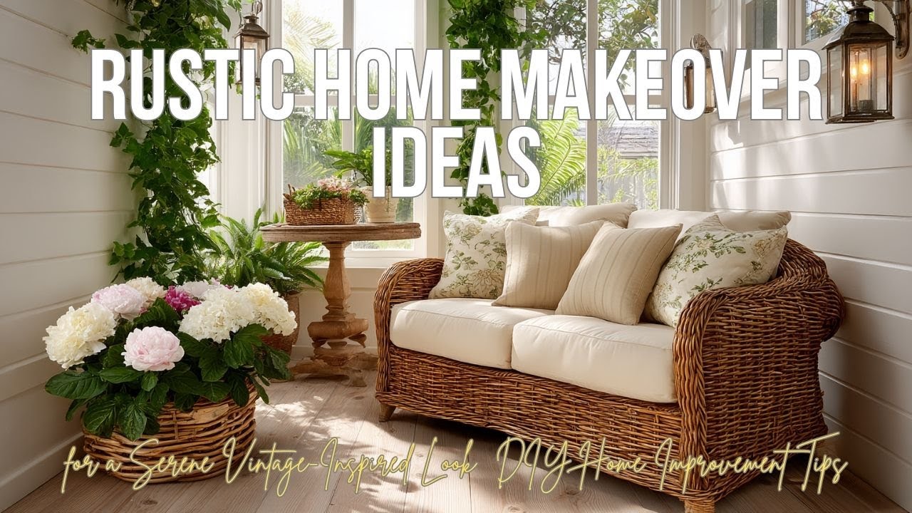 Rustic Home Makeover Ideas for a Serene Vintage-Inspired Look | DIY Home Improvement Tips