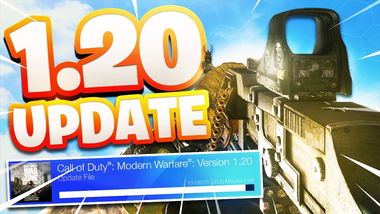 The *NEW* 1.20 UPDATE in MODERN WARFARE... (NEW OBSIDIAN CAMO)