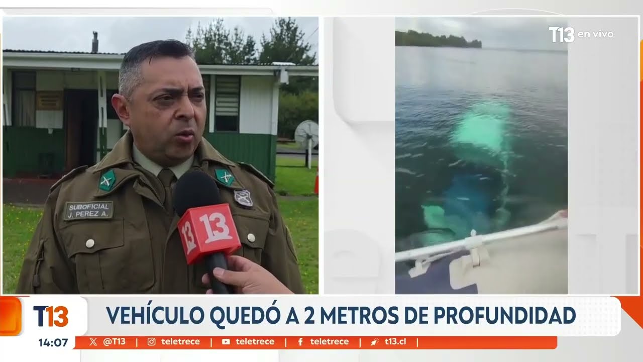 Hallan camioneta hundida en el lago Llanquihue