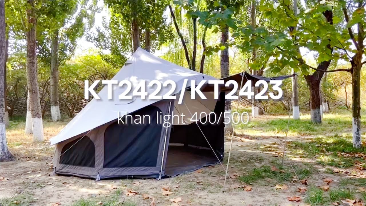 KingCamp KHAN LIGHT 400/500 Camping Tent Building Video