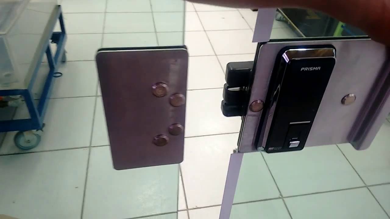 Fechadura para porta de vidro de correr - H-Gang Prisma H 701/ Guardian TR 821