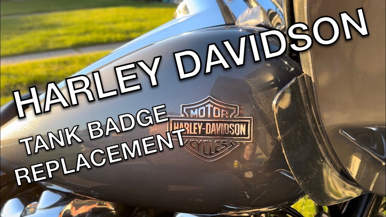 Harley tank badge removal / replacement.