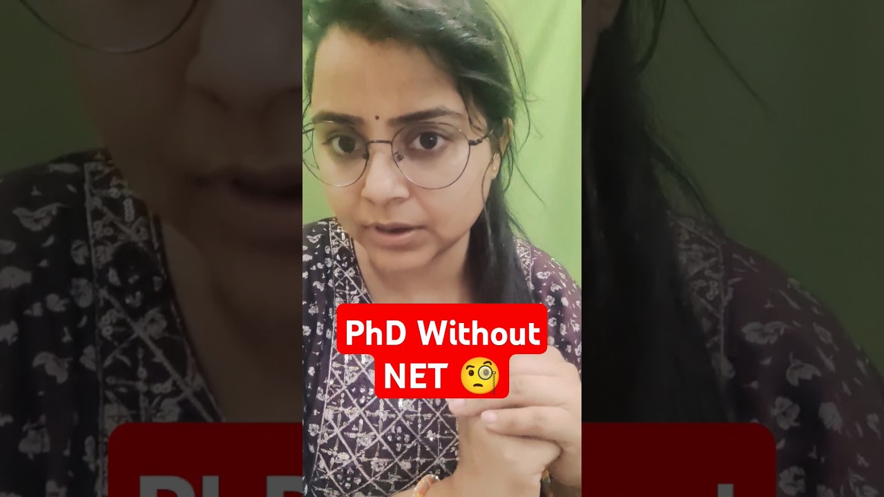 PhD Without NET 🧐 #shorts #phd #phdwithoutnet #phdlife