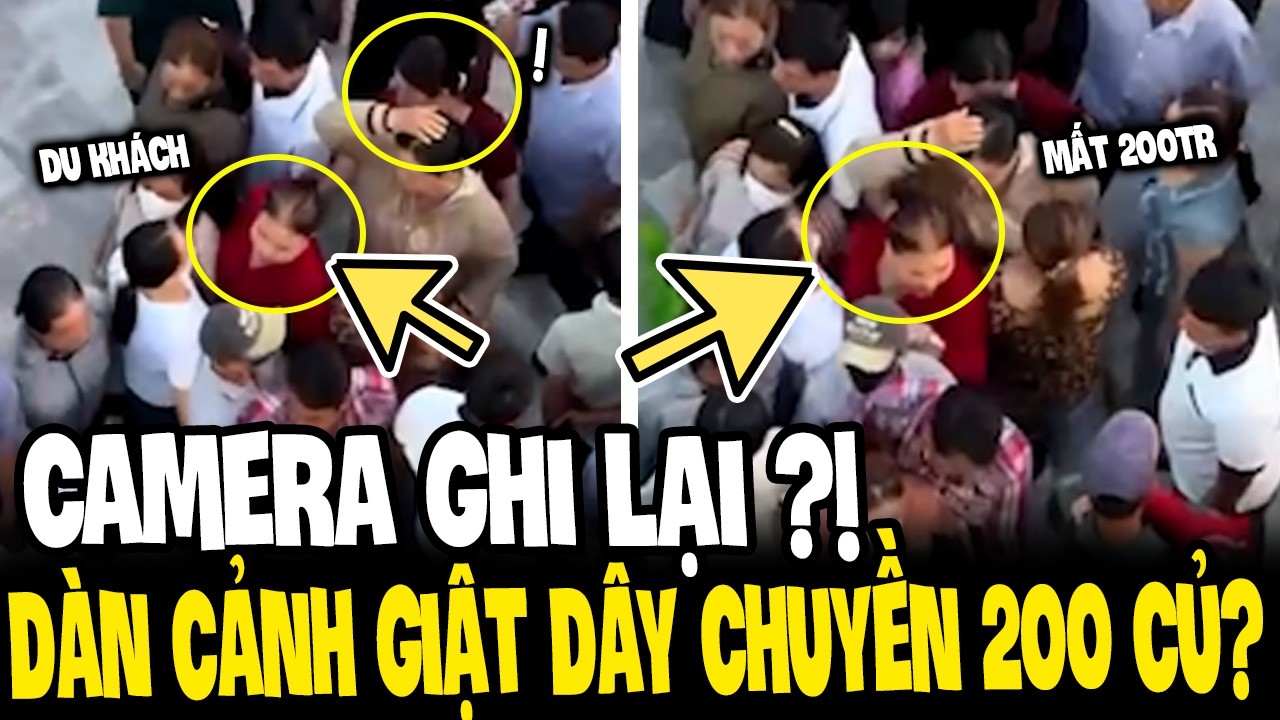 XÔN XAO CAMERA GHI LẠI NHÓM ĐỐI TƯỢNG DÀN CẢNH GIẬ.T DÂY CHUYỀN 200 CỦ CỦA DU KHÁCH |TIN 3 PHÚT