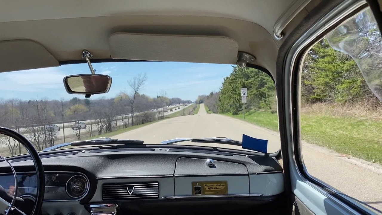 1960 Alfa Romeo Giulietta Berlina - In Car Driving Video