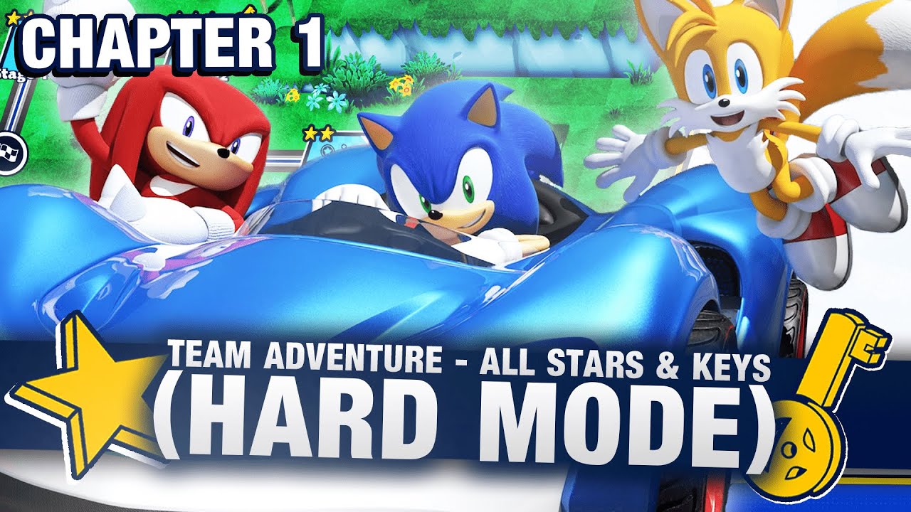 Team Sonic Racing - Глава 1 - Руководство по ALL Stars & Keys (HARD) (4K)