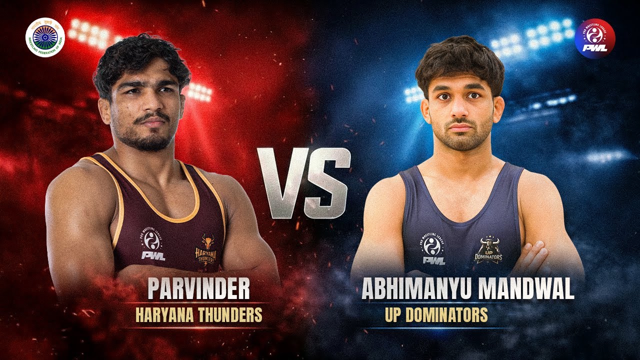 Parvinder Singh vs Abhimanyou Mandwal | 74 KG | Day 14 Match 9 | Parvinder Wins 8–5 | PWL 2026 #pwl