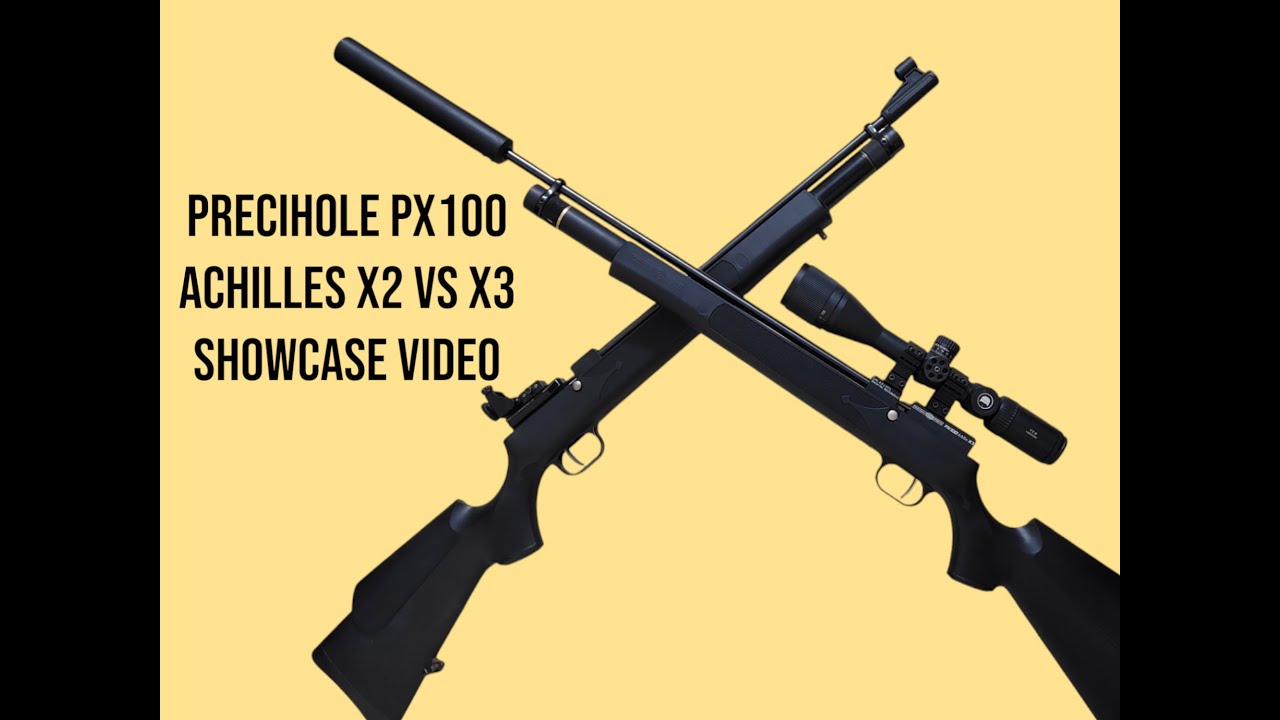 Precihole PX100 Achilles X2 VS X3.Showcase video #rifleshooting #airrifleshooting #airgun #shoot