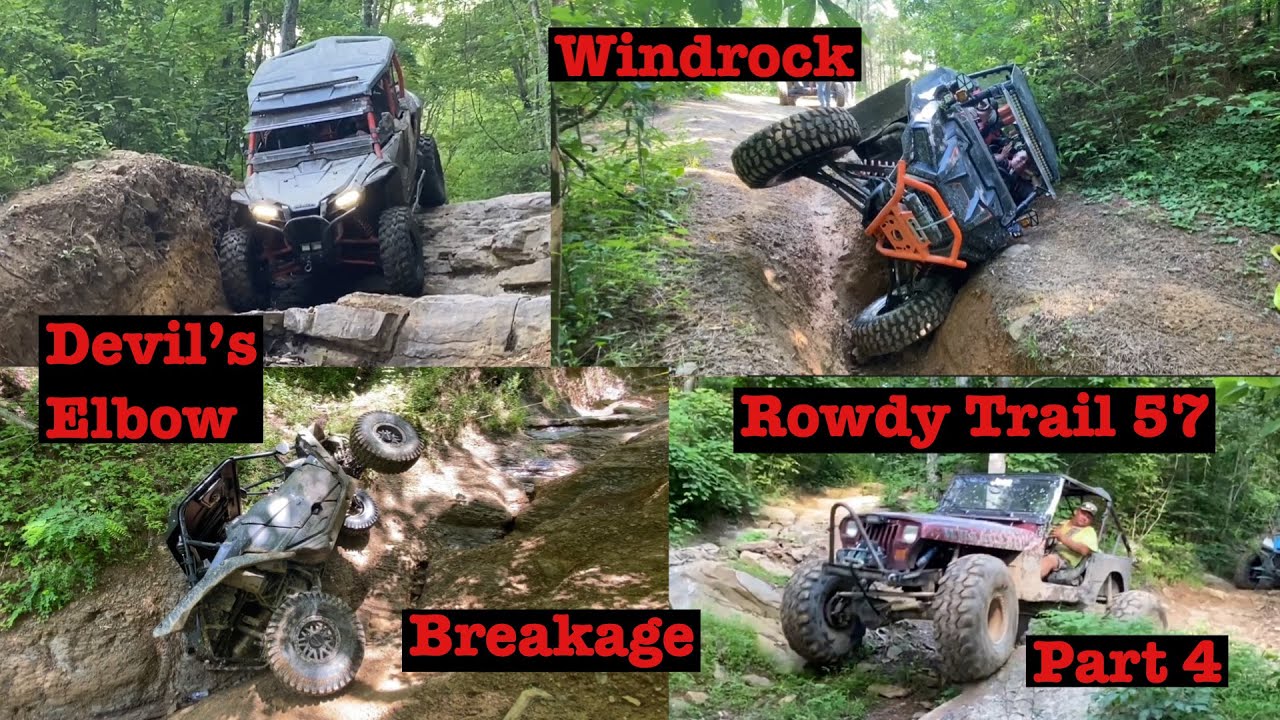 Windrock Trail 57 to 54a &ldquo;Devil&rsquo;s Elbow&rdquo; Part 4. YXZ down on 57 Mountain Recovery to the rescue.