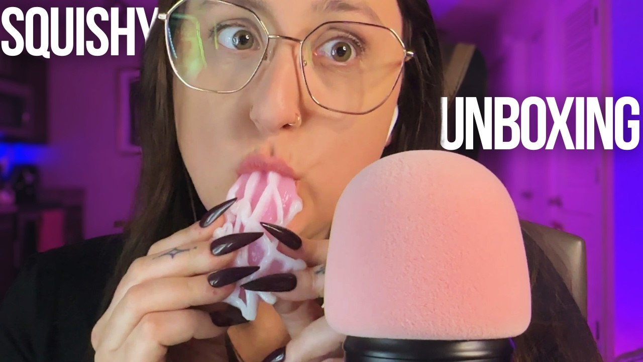 ASMR | Unboxing (And Chewing) Fake Food Squishies 🧇
