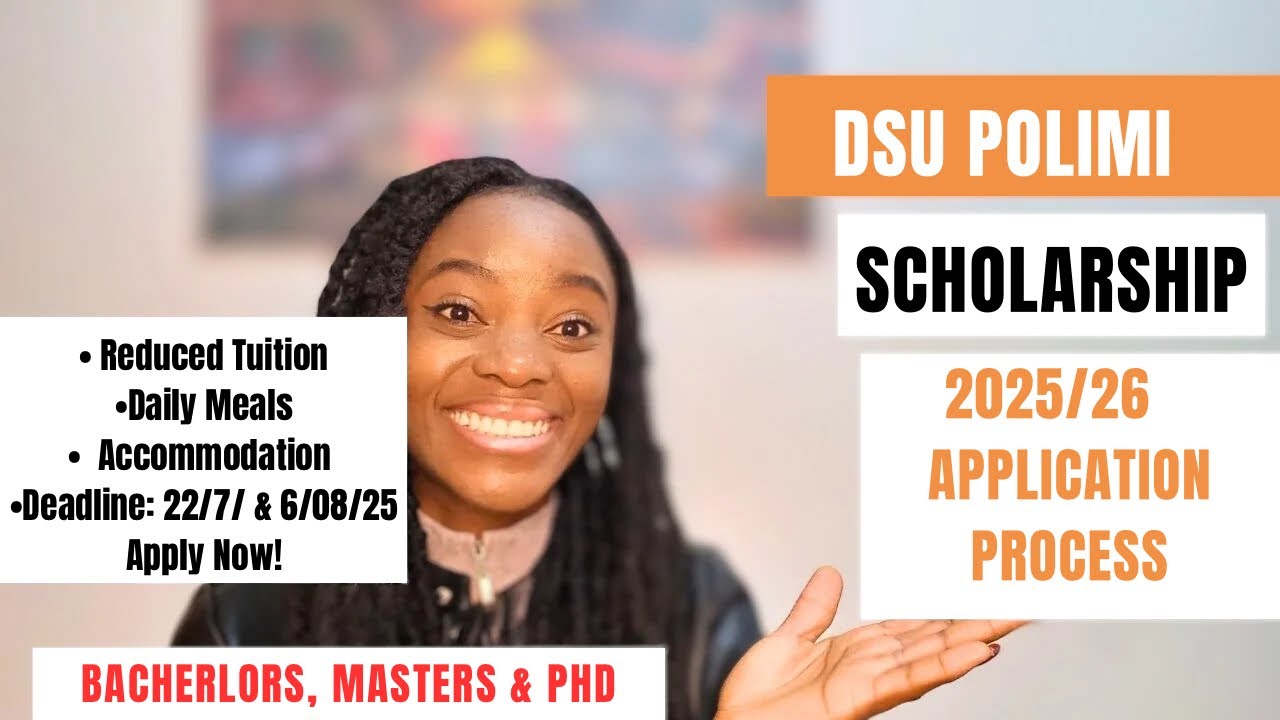 DSU POLIMI 2025/26 COMPLETE APPLICATION PROCESS | FULLY FUNDED SCHOLARSHIPS IN ITALY
