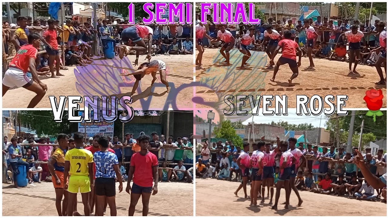 #1semifinal #venus #savenrose🌹#kabaddi #68kg#match #sangarapuram @Kabaddikirukan360  🔥🌠💯🤼