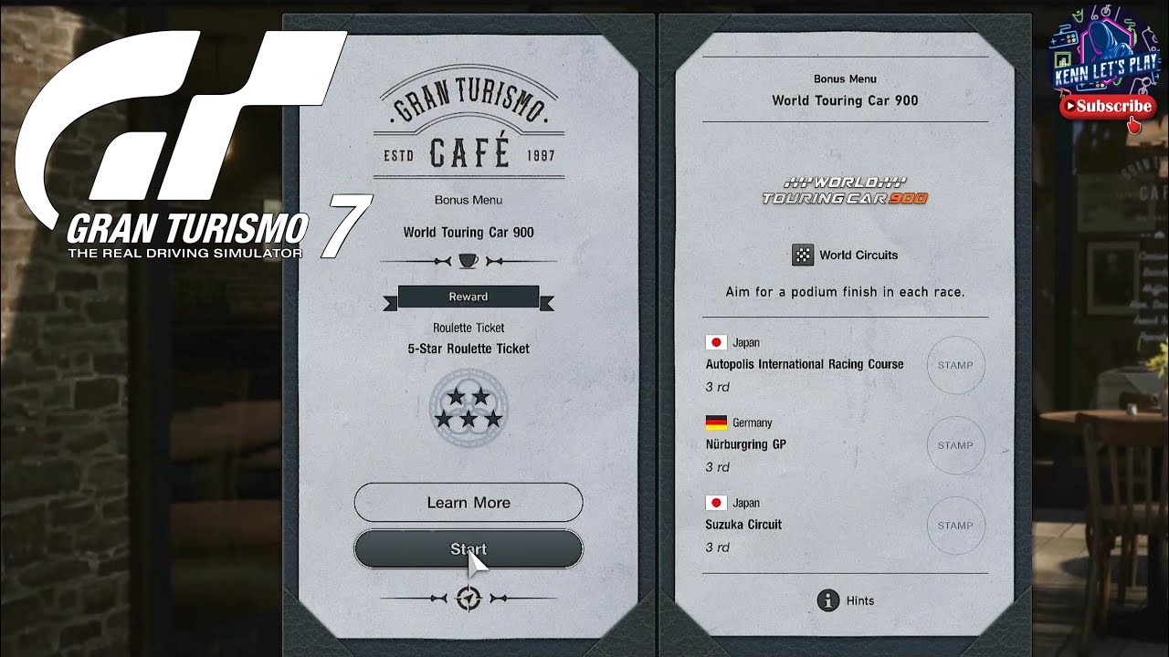 World Touring Car 900 - Cafe Menu Book No. 48 Gran Turismo 7 #gt7 #granturismo7 #granturismo7ps4